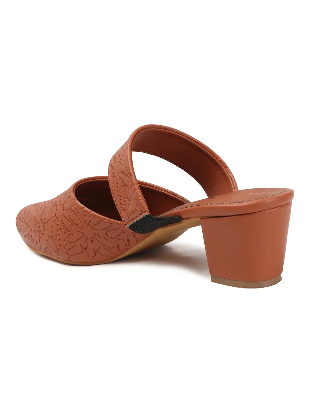 Glitter Strap Block Heel Sandals