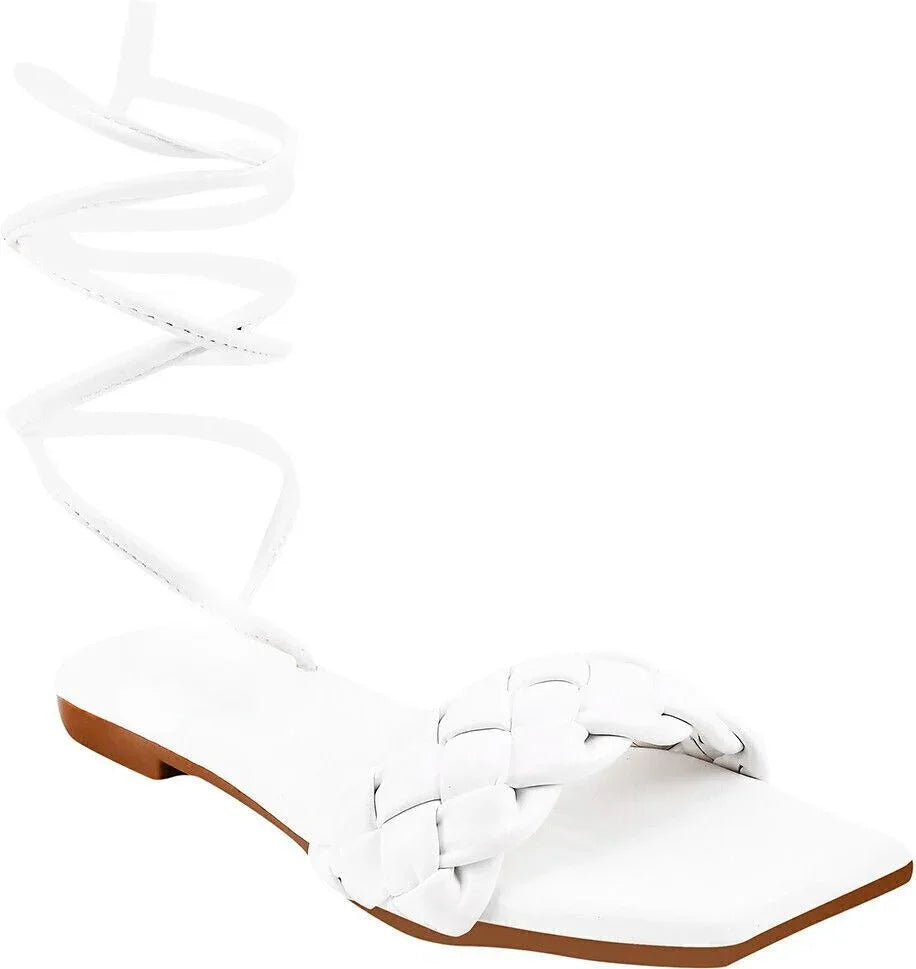 Urban Knot Ankle-Tie Sandals