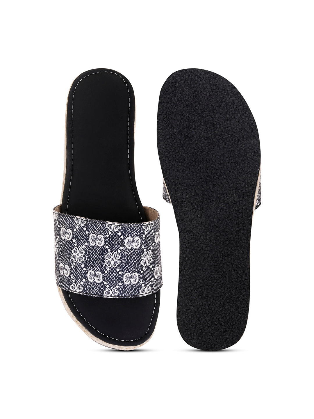 Daisy Doodle Printed Platform Slides