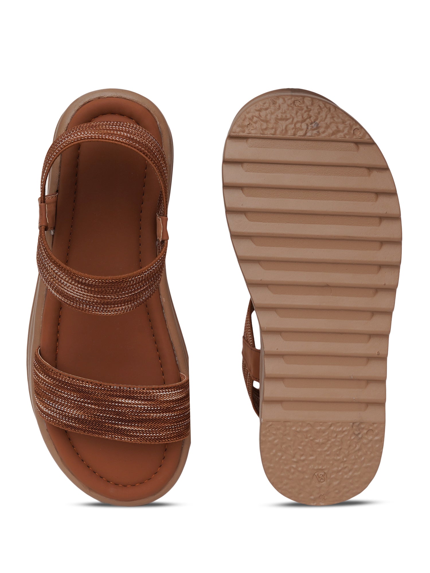 Elastic Cross-Strap Comfort Sandals