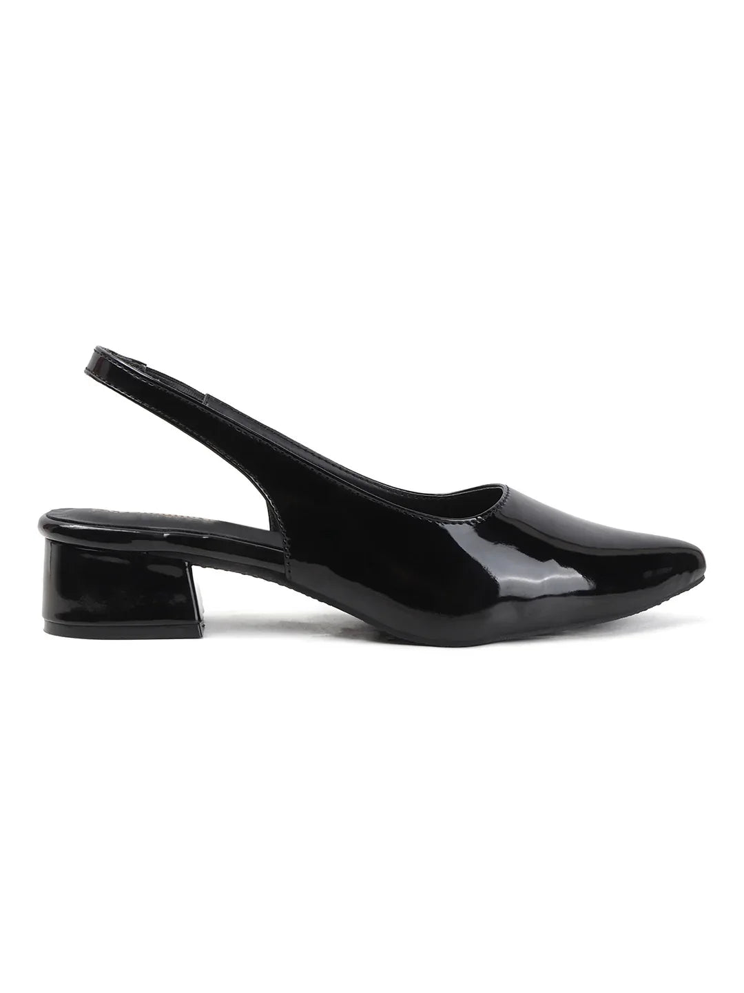 Classic Slingback Block Heel Pumps