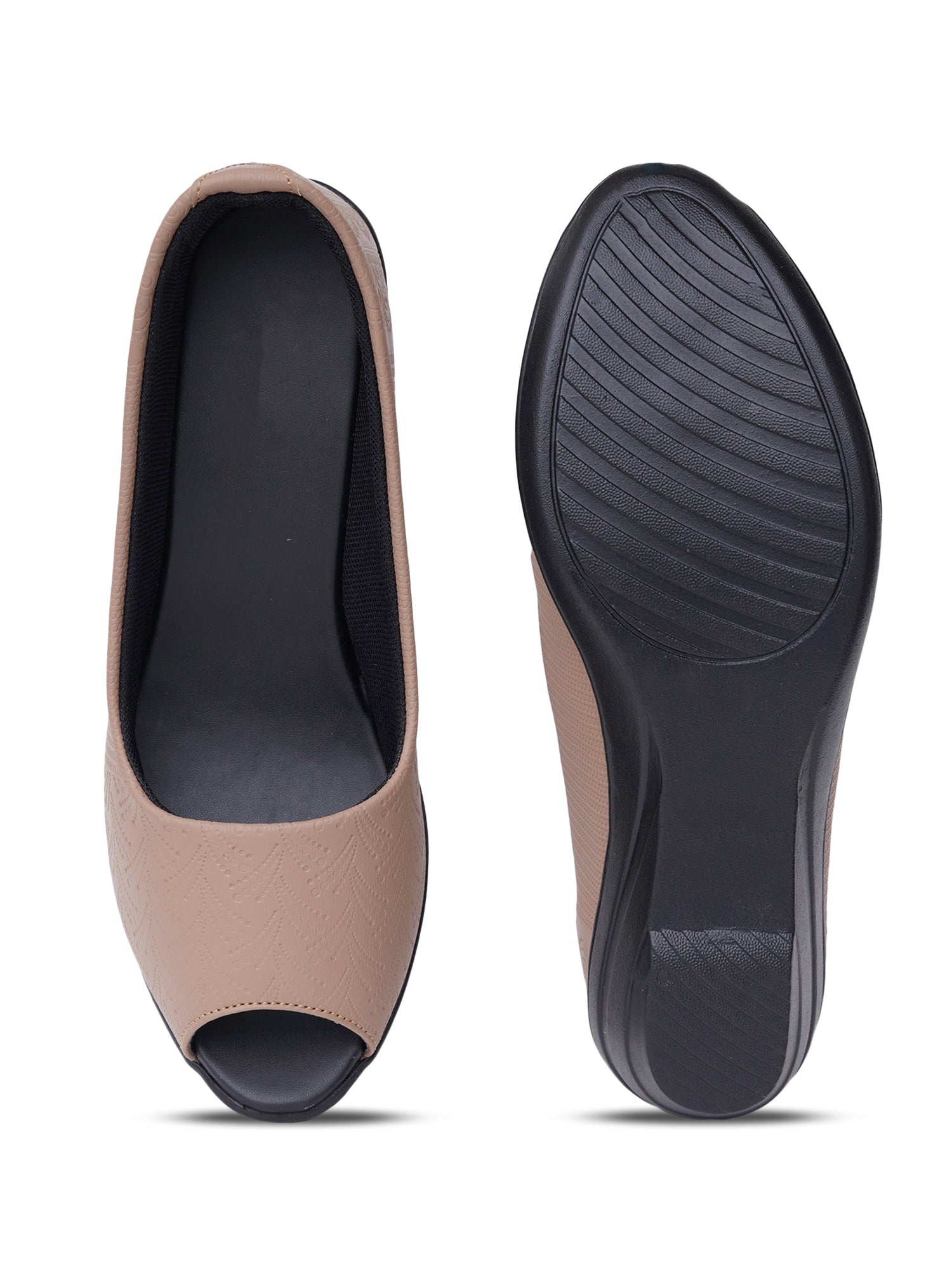 Cloud Comfort Peep-Toes Wedge