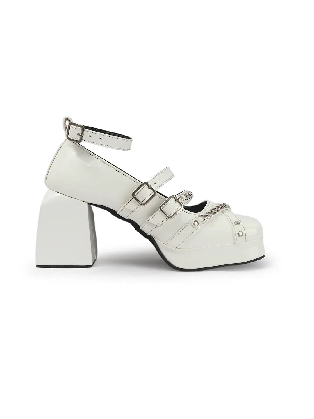 Statement Chain Accent Mary Jane Heels