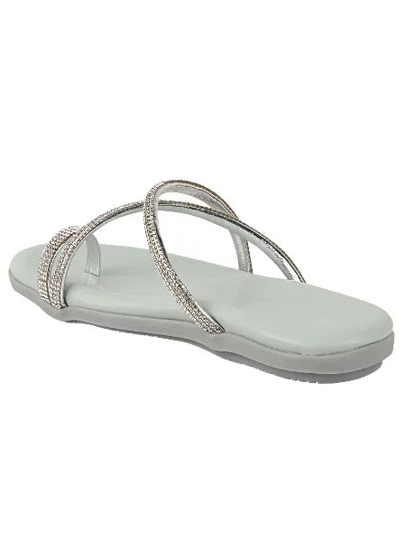 Shimmer Line Slip-On Flats