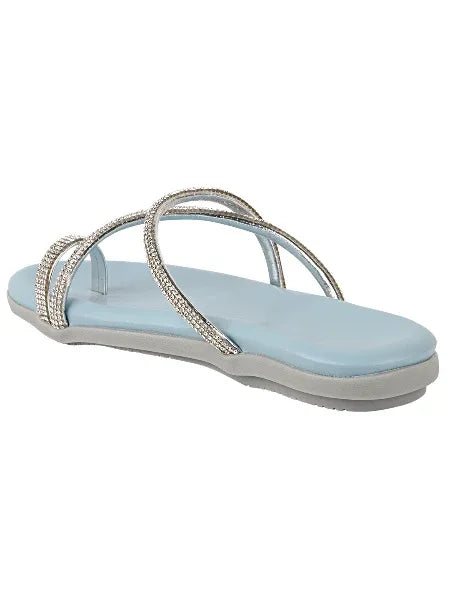 Shimmer Line Slip-On Flats