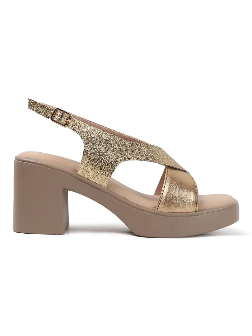 Party-Ready Sparkle Block Heels