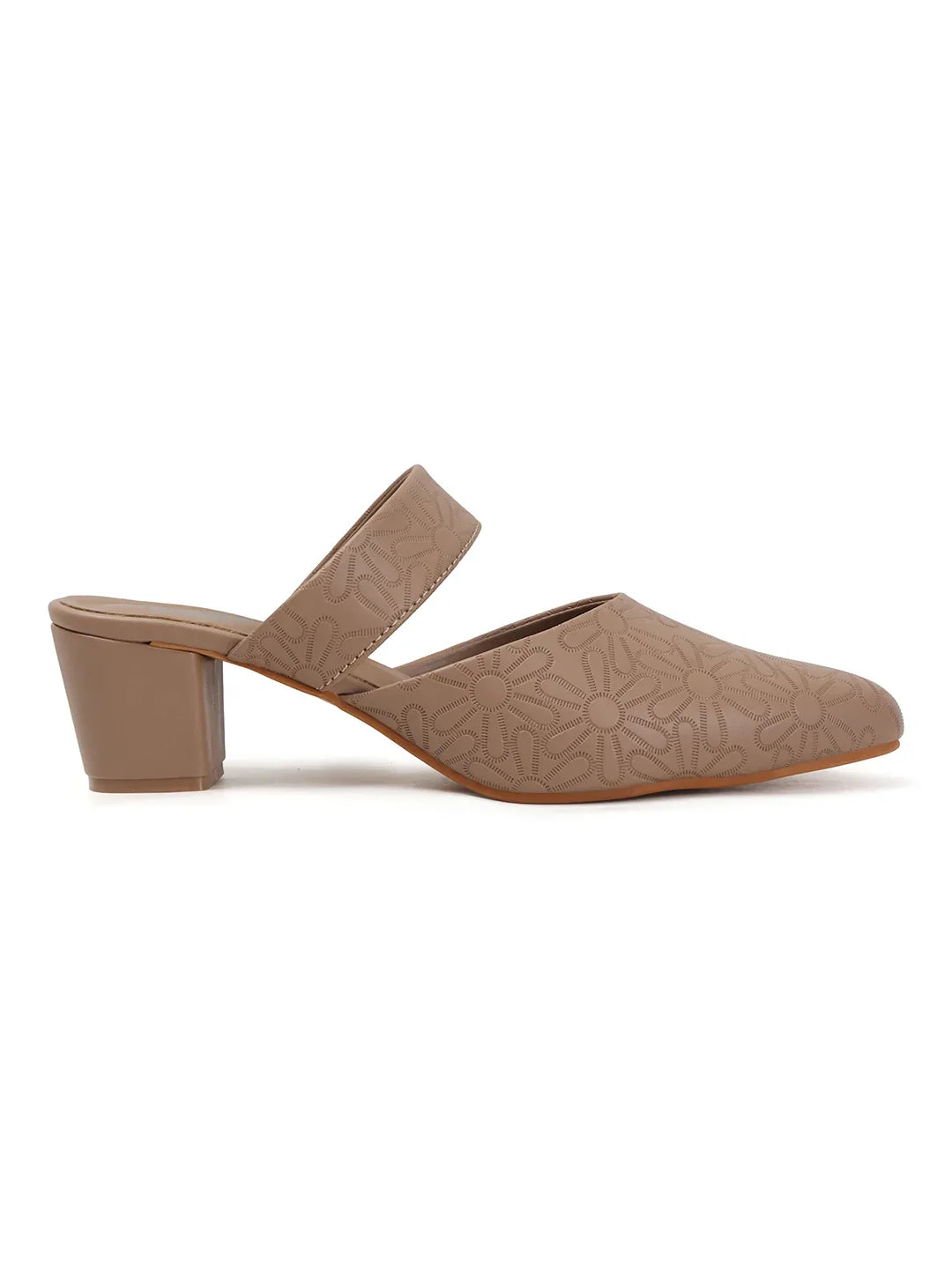 Glitter Strap Block Heel Sandals