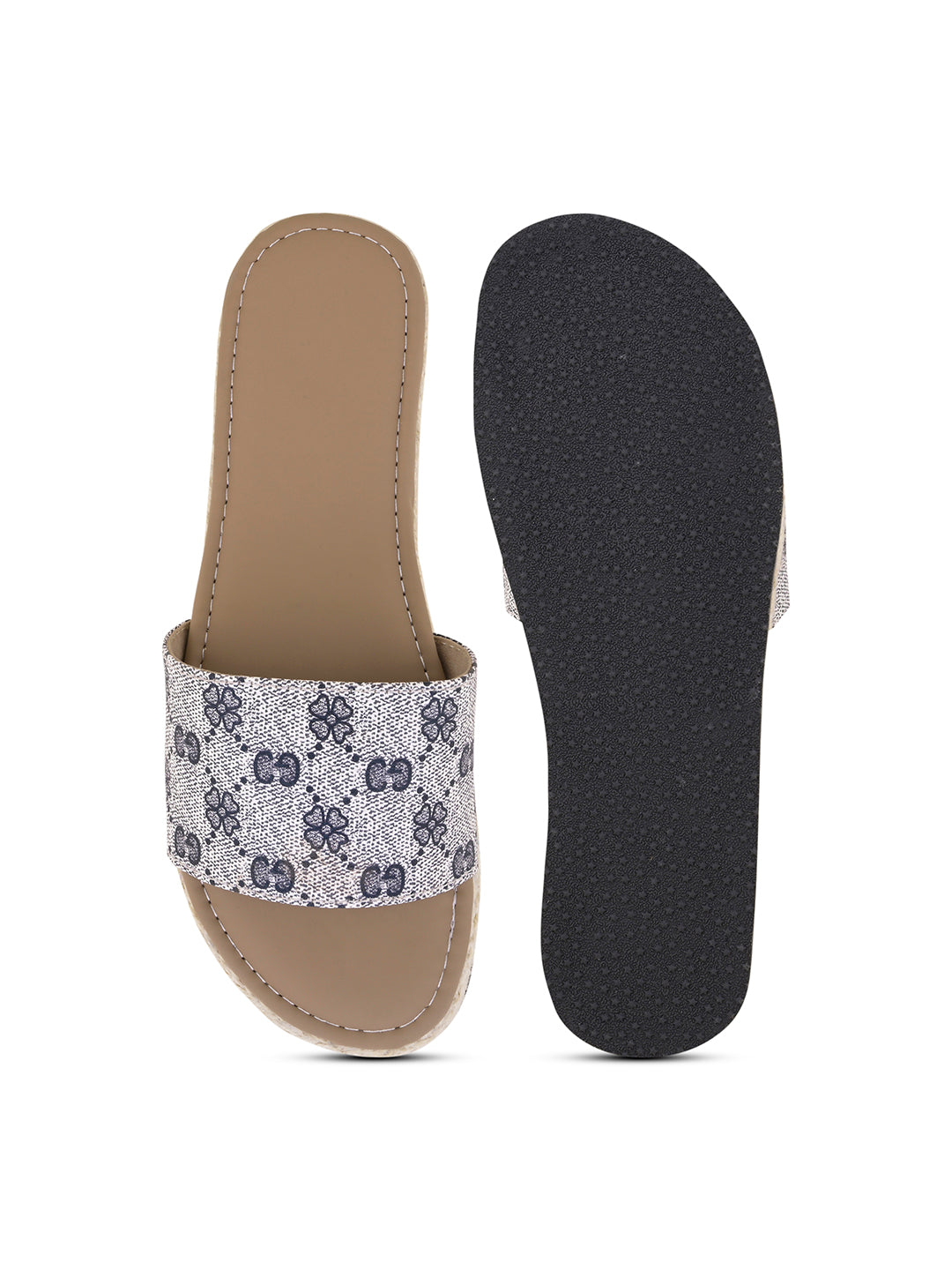 Daisy Doodle Printed Platform Slides