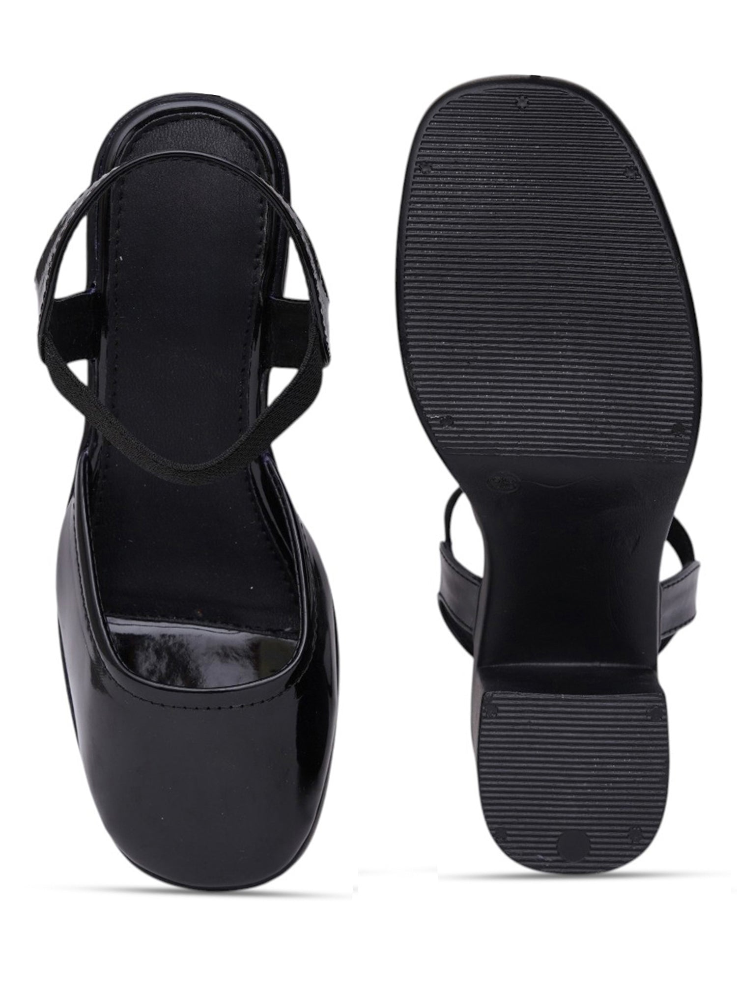 Trendy Open Toe Backstrap Block Heel Sandals