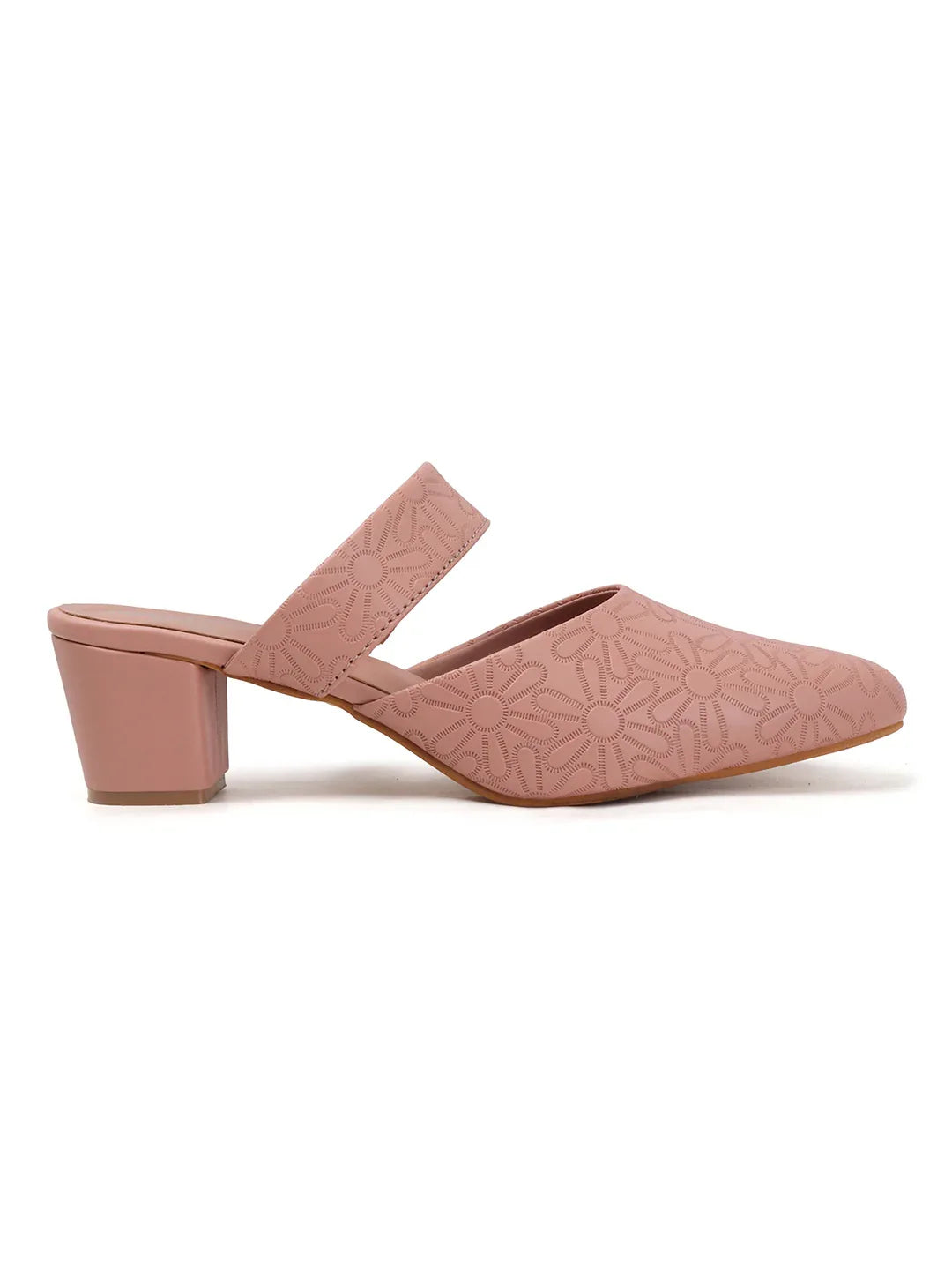 Glitter Strap Block Heel Sandals