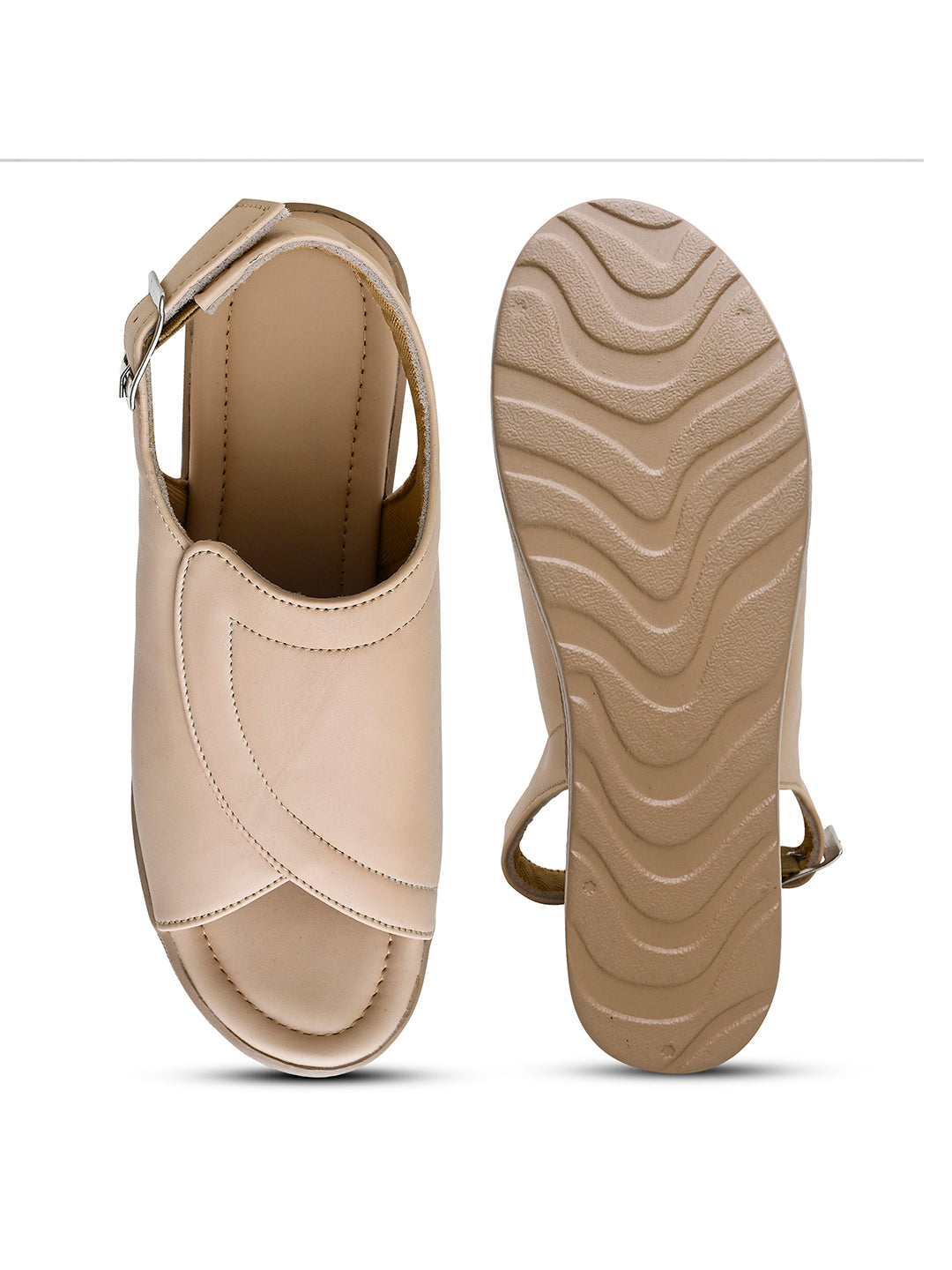 Casual Chic Wedge Sandals with Adjustable buckle