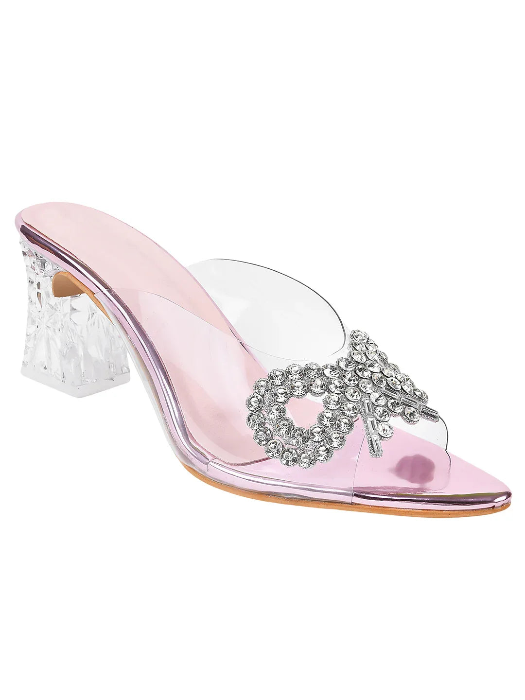 Crystal Loop Transparent Heels