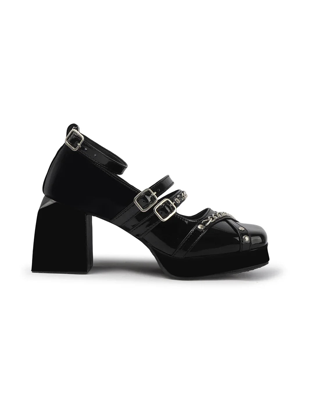 Statement Chain Accent Mary Jane Heels