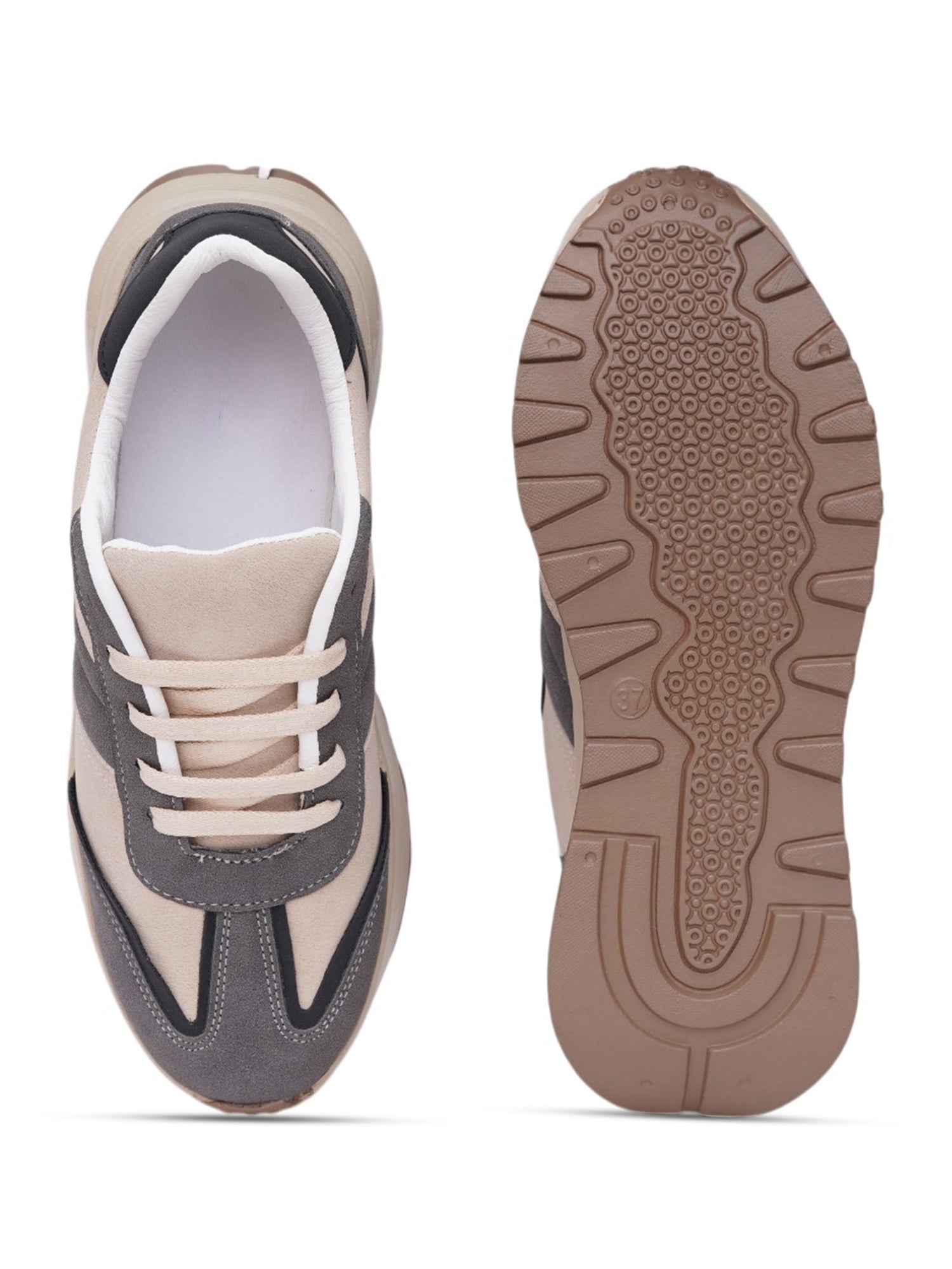 Trivexa Breathable Dual-Tone Chunky Sneakers