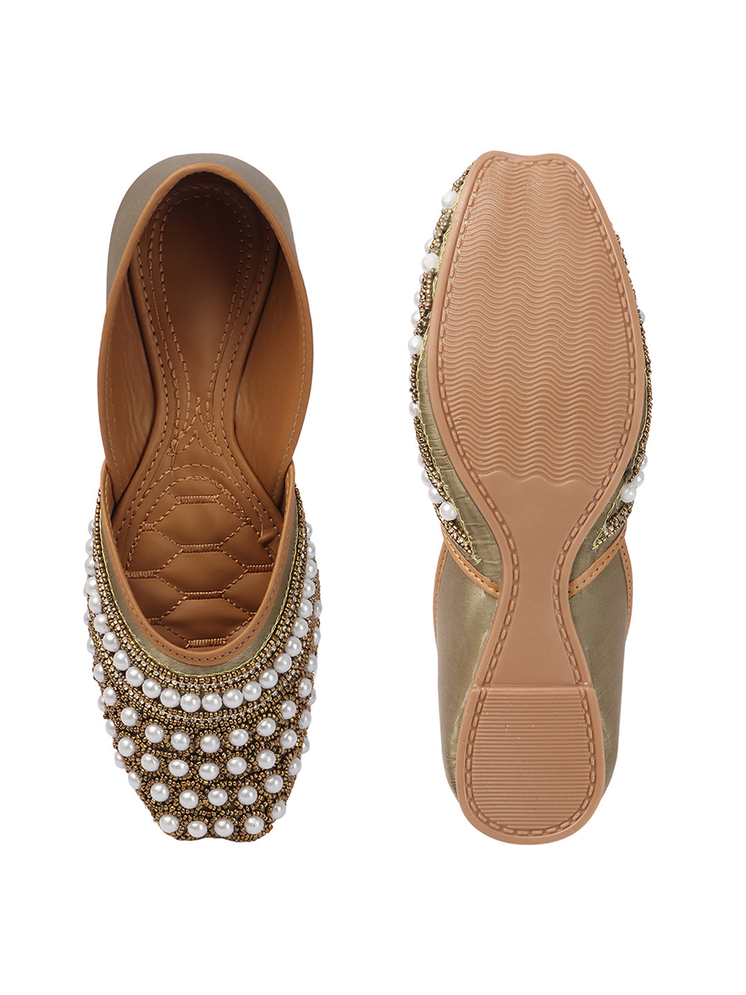 Pearl Embellished Ethnic Mojris bellies