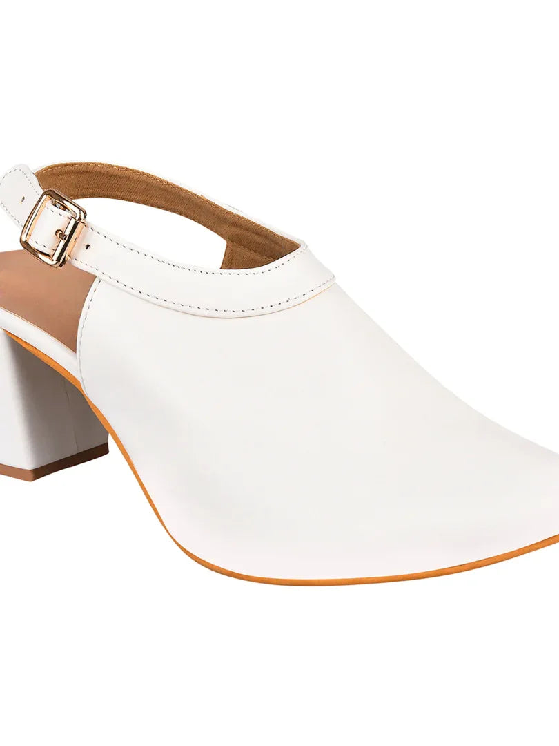 Classic Slingback Block Heel Shoes
