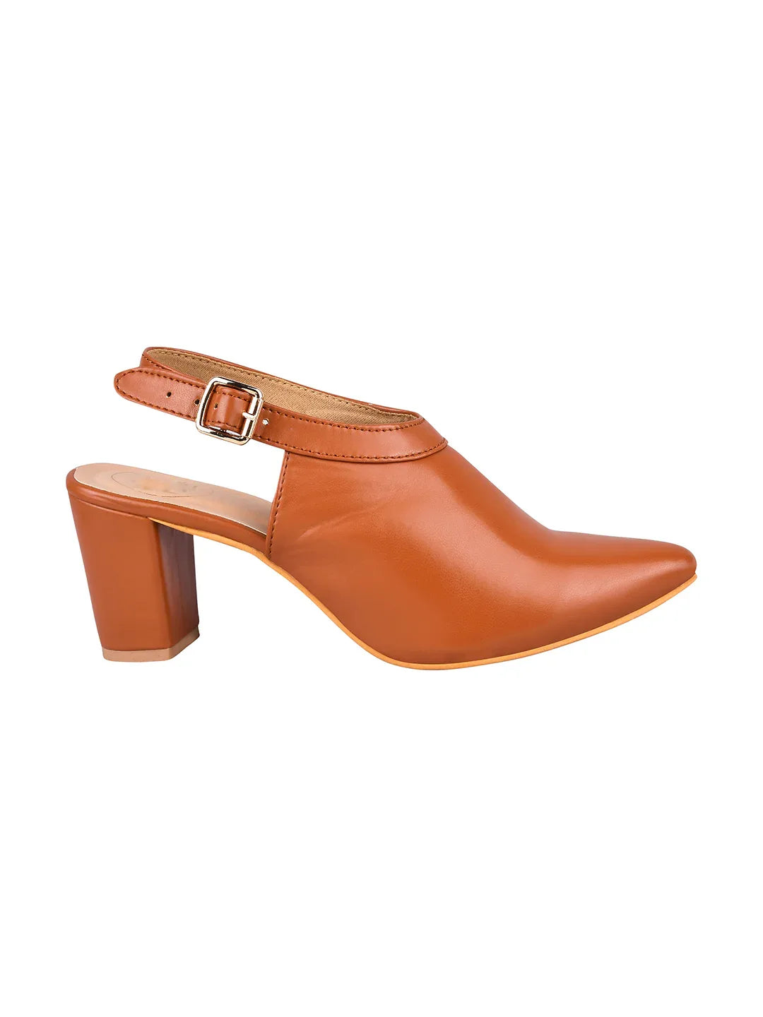 Classic Slingback Block Heel Shoes