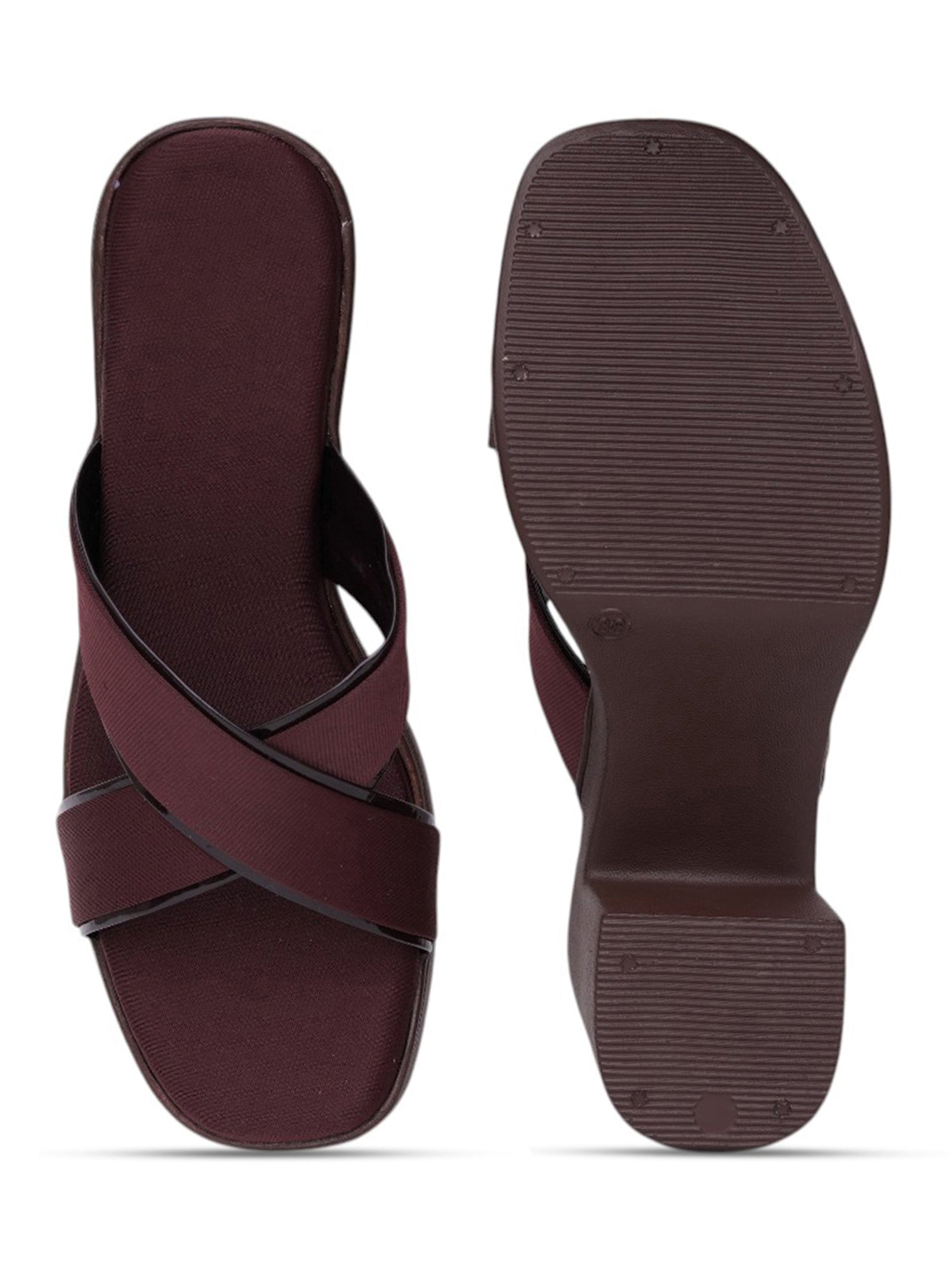 Stylish Cross-Strap Block Heel Sandals
