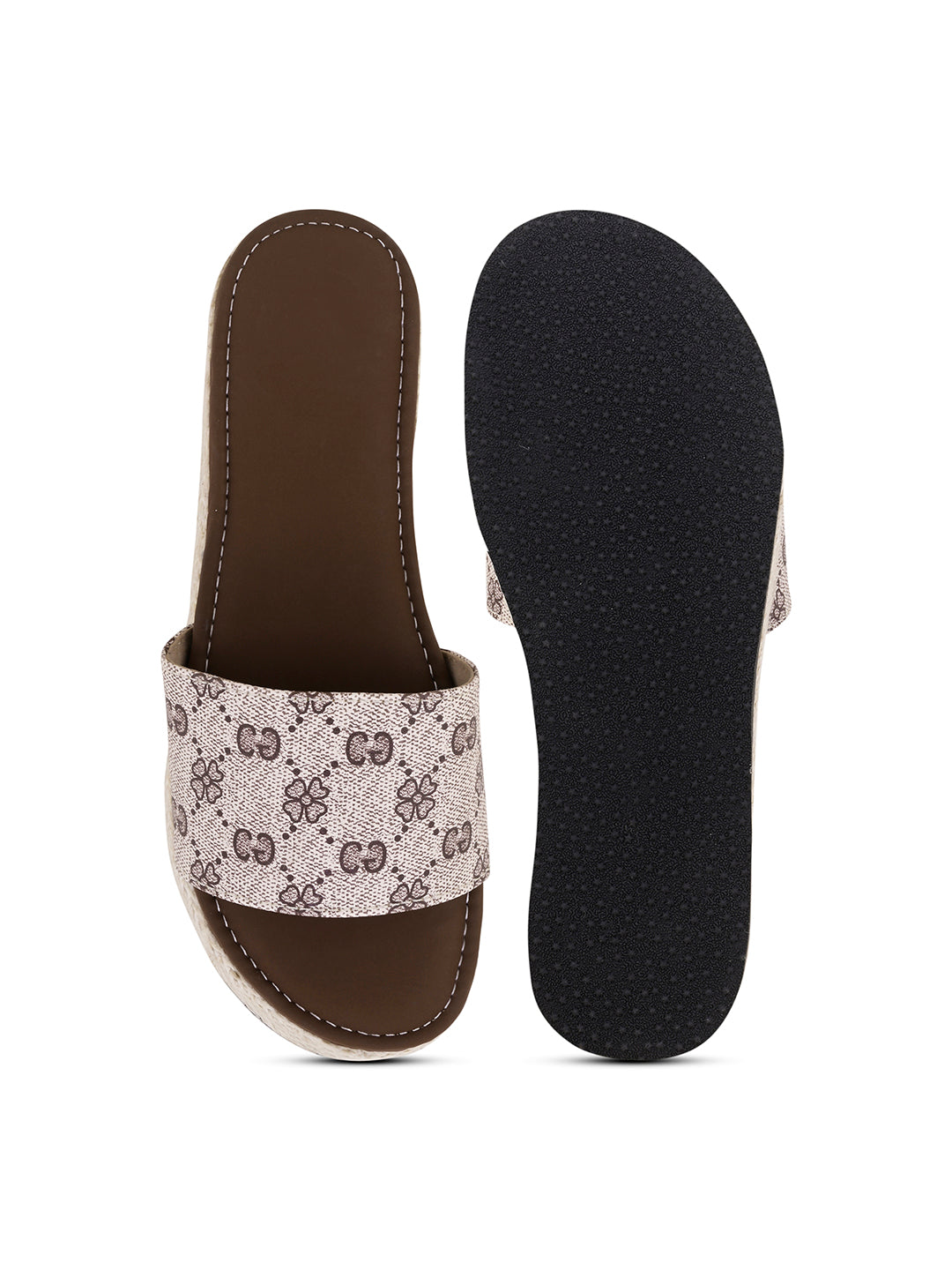 Daisy Doodle Printed Platform Slides