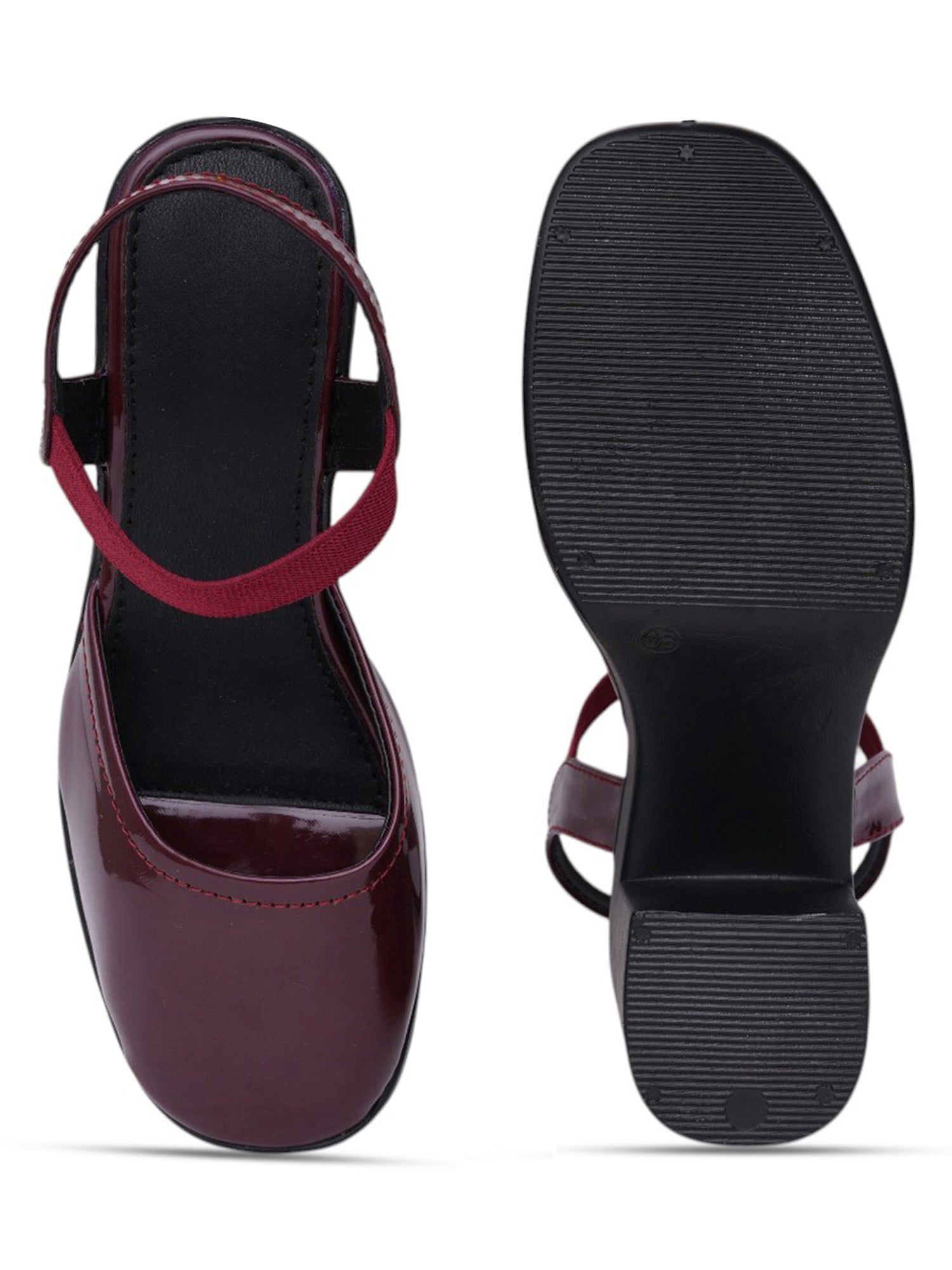 Trendy Open Toe Backstrap Block Heel Sandals