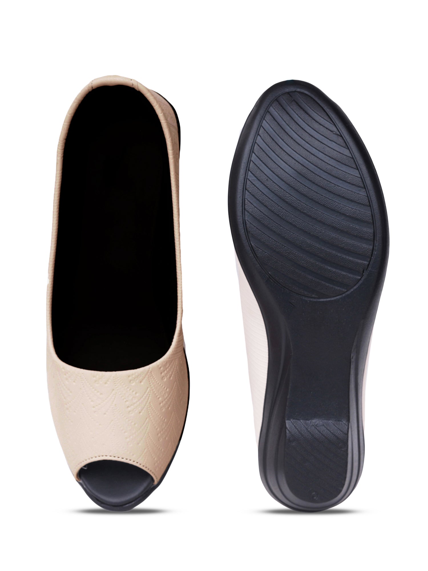 Cloud Comfort Peep-Toes Wedge