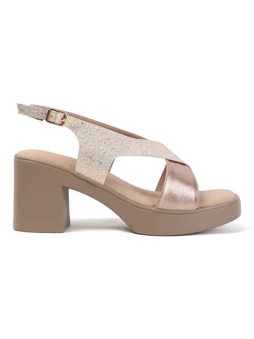 Party-Ready Sparkle Block Heels