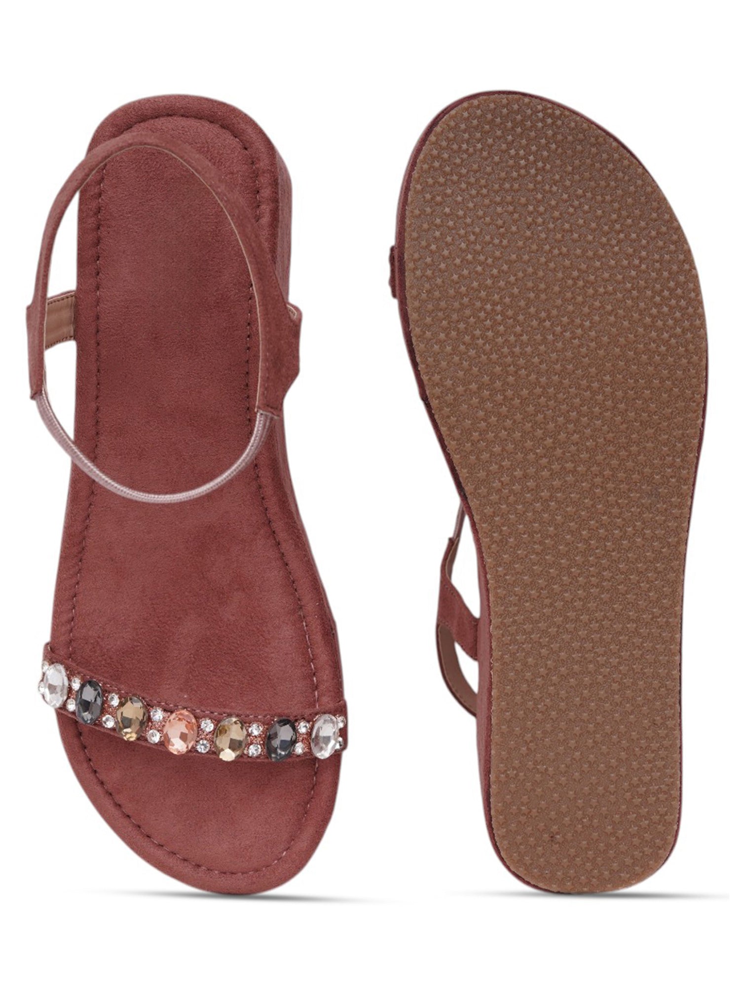 Glam Embellished Wedge Heels
