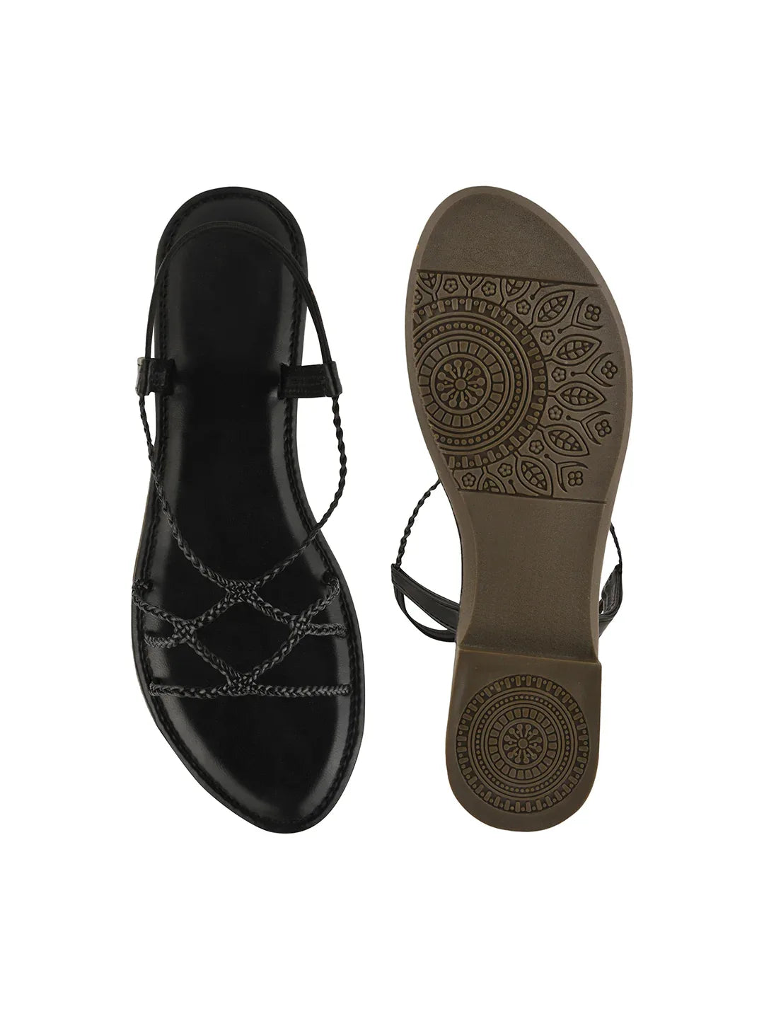 Chic Braided Strap Comfort Sandals