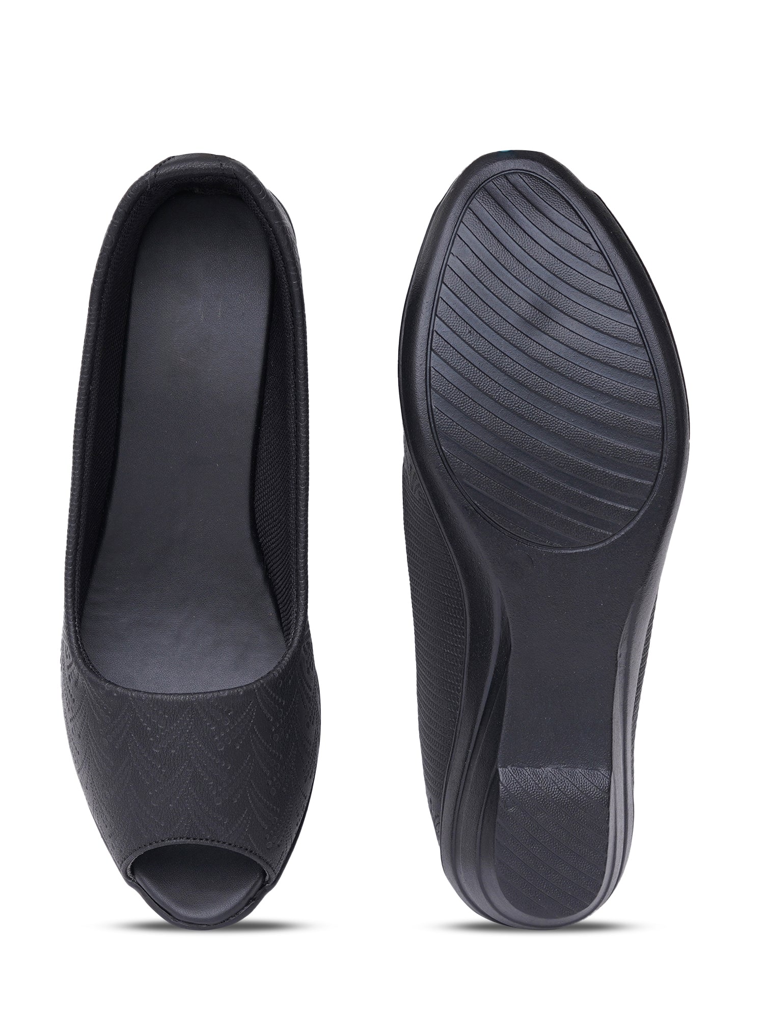 Cloud Comfort Peep-Toes Wedge