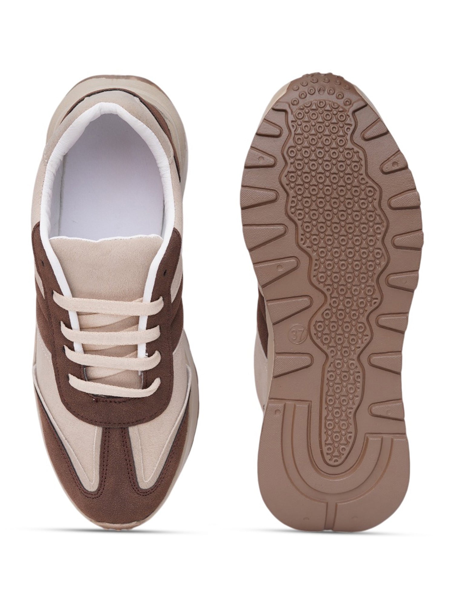 Trivexa Breathable Dual-Tone Chunky Sneakers