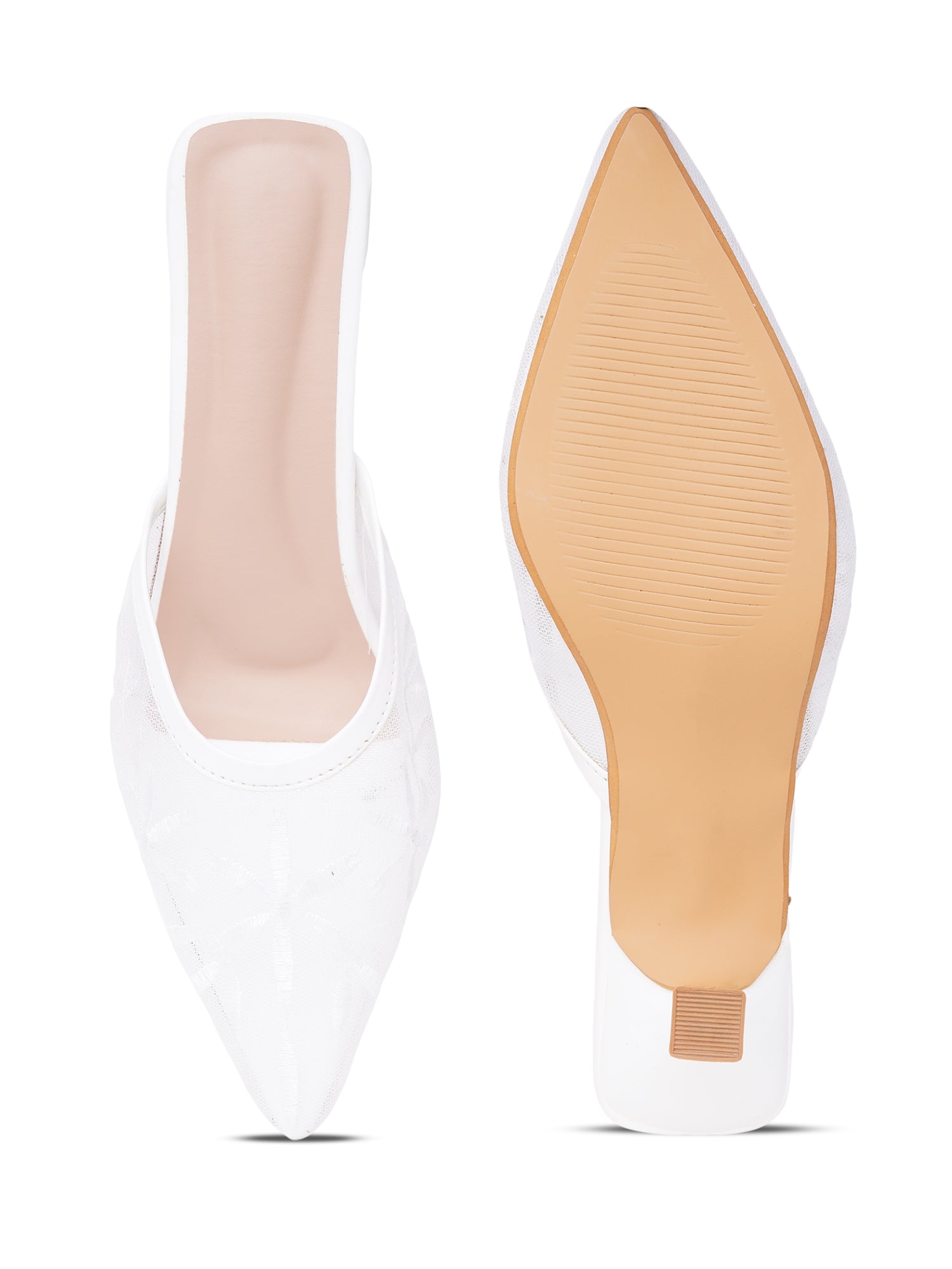 Floral Muse Embroidered Pointed Toe Heel Mules