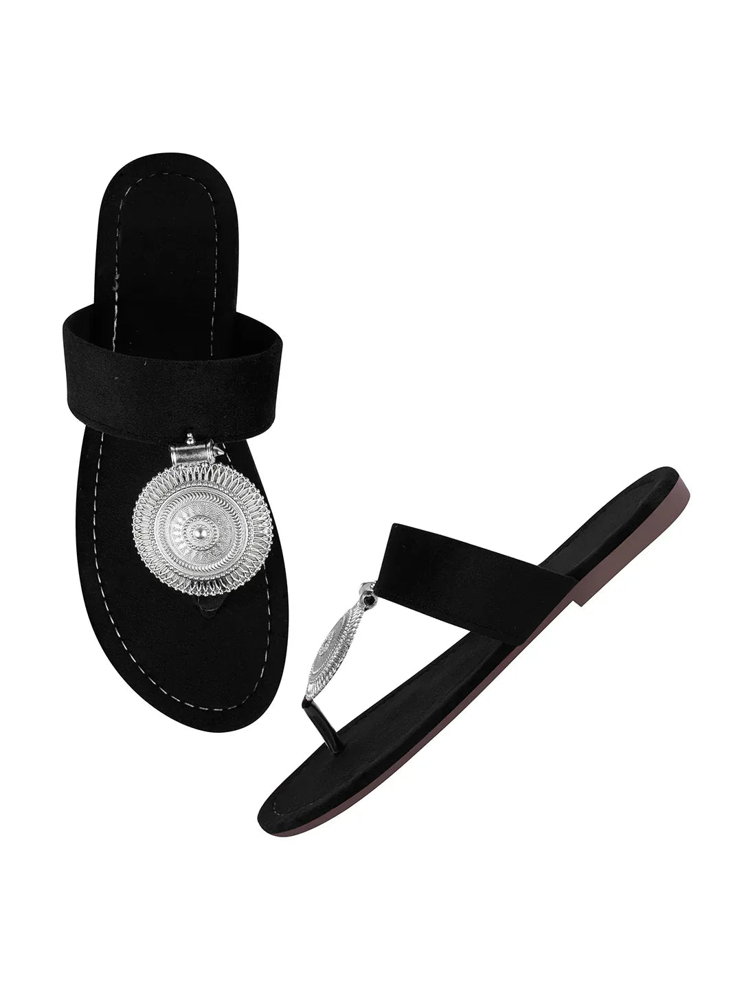 Minimal Ethnic Toe-Ring Flats