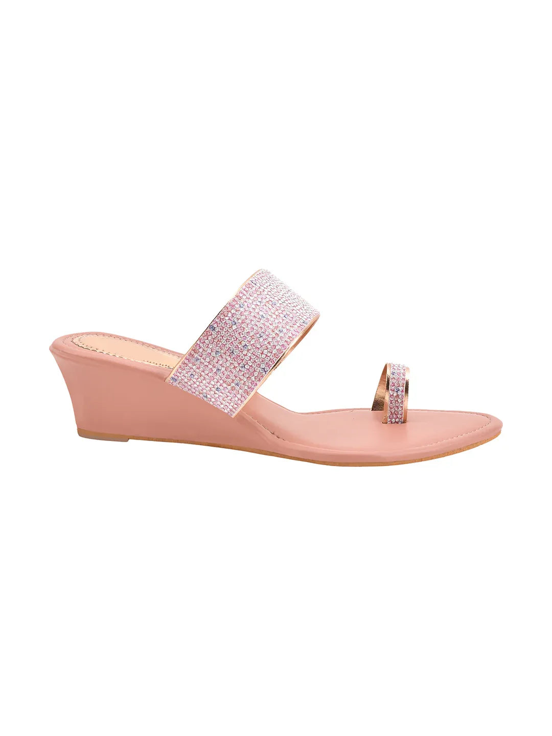 Shimmer Toe-Ring Wedge Heel
