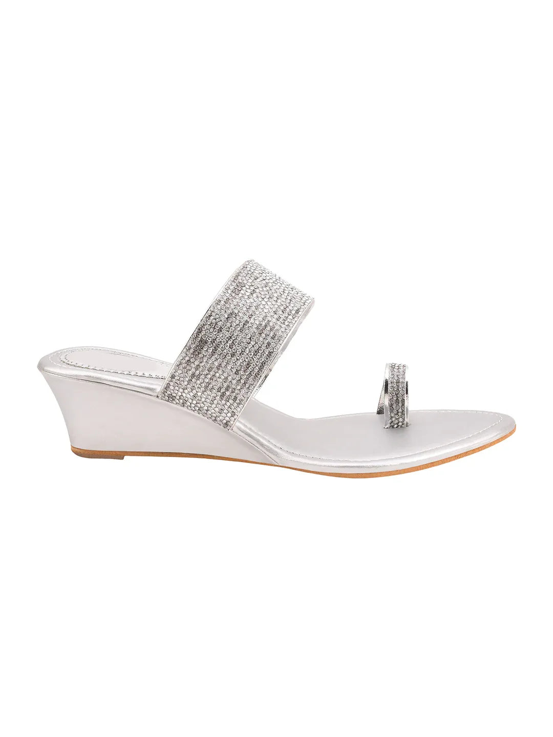 Shimmer Toe-Ring Wedge Heel