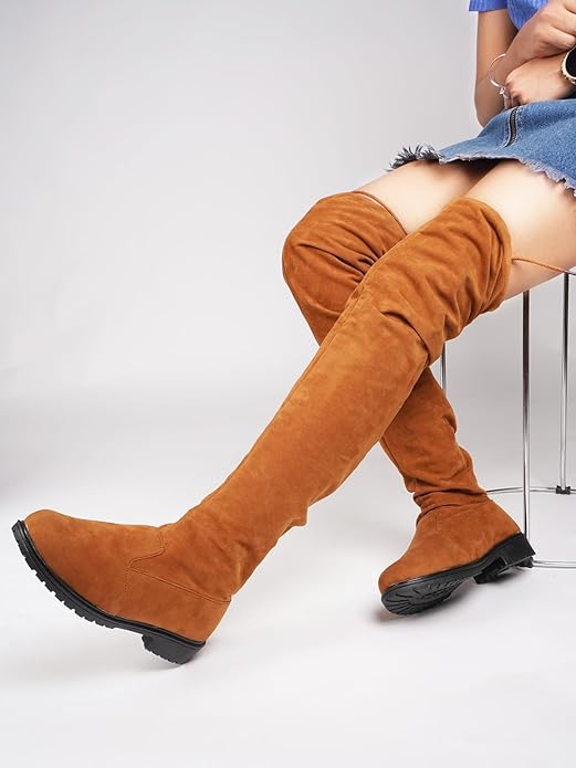 Classic Over-the-Knee Flat Boots for Women