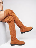 Classic Over-the-Knee Flat Boots for Women