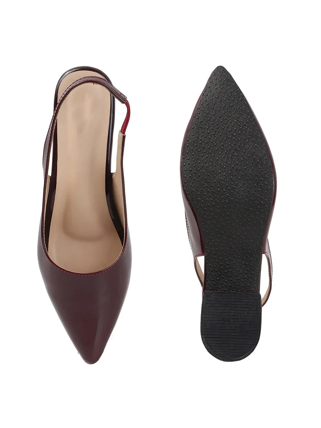 Classic Slingback Block Heel Pumps