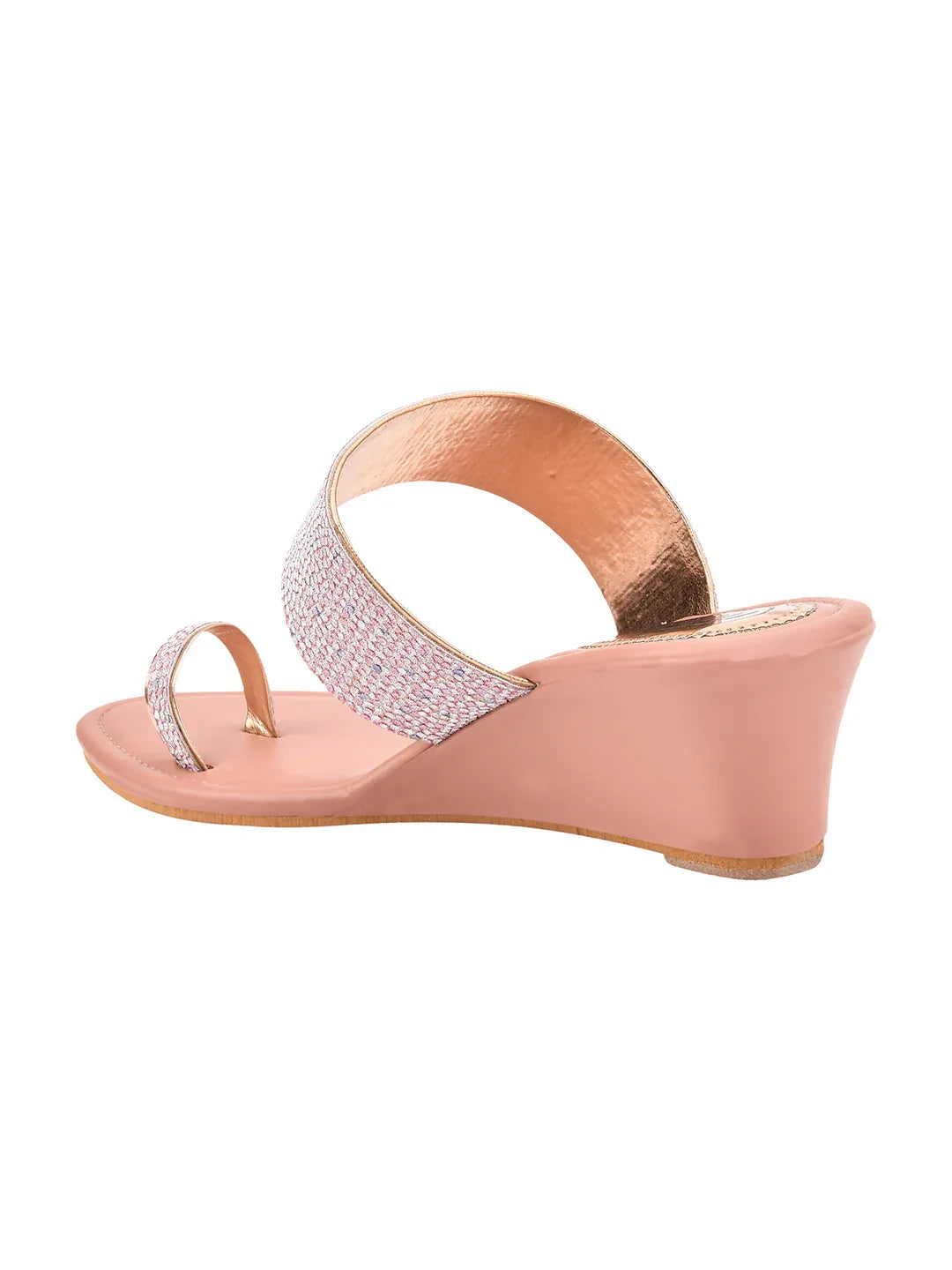 Shimmer Toe-Ring Wedge Heel