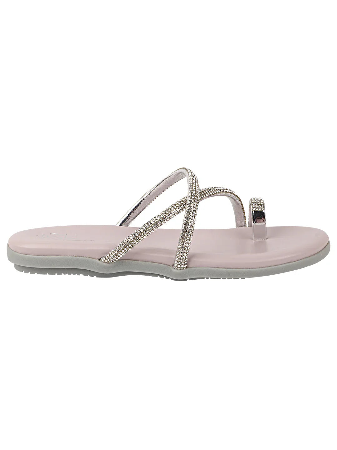 Shimmer Line Slip-On Flats