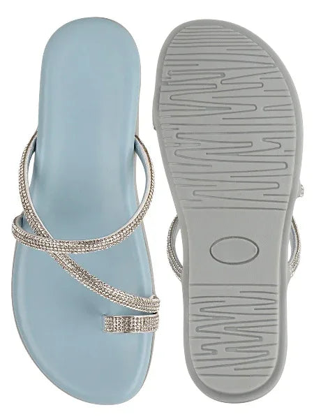 Shimmer Line Slip-On Flats