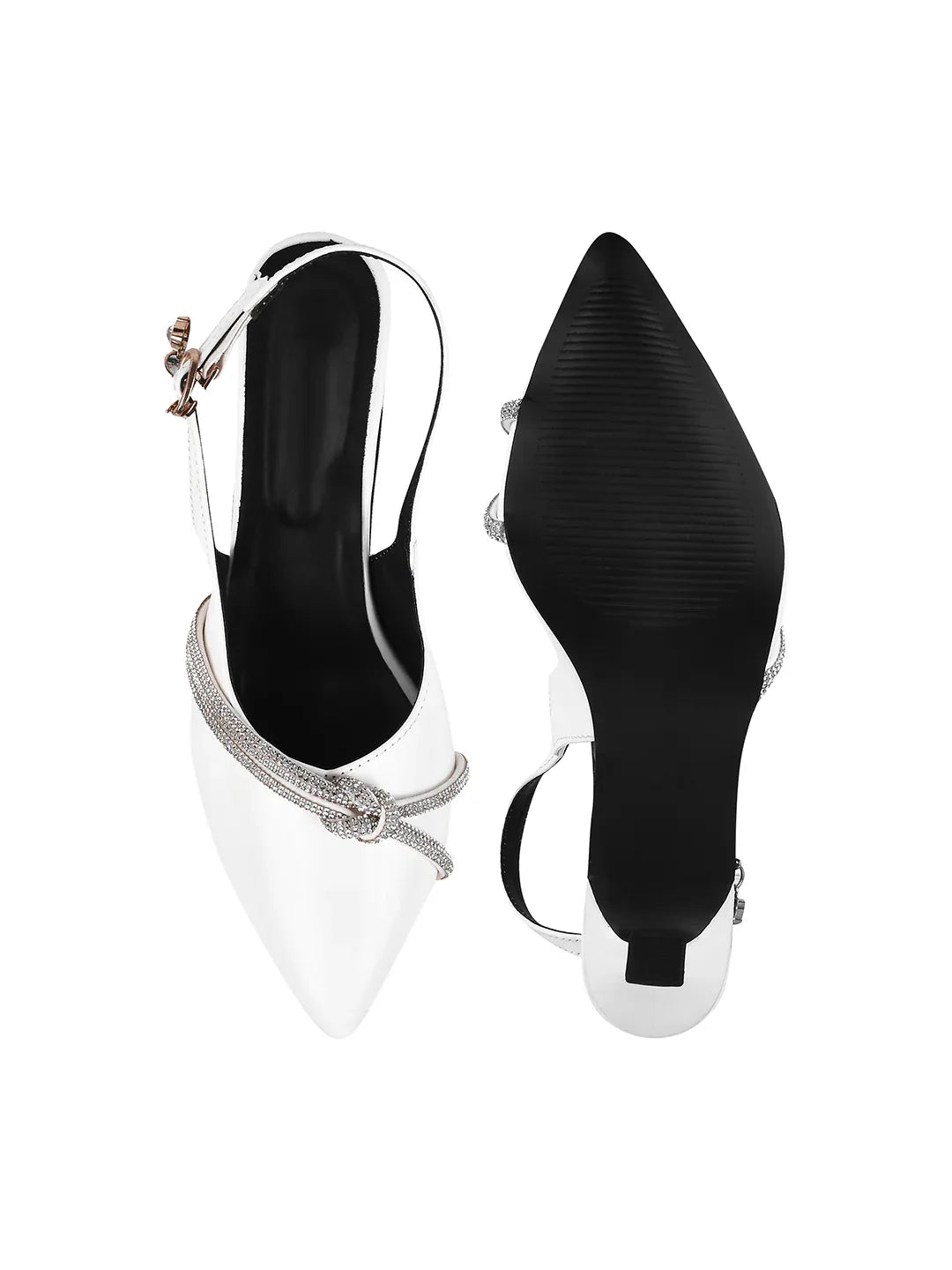 Elegant Knot Strap Heels