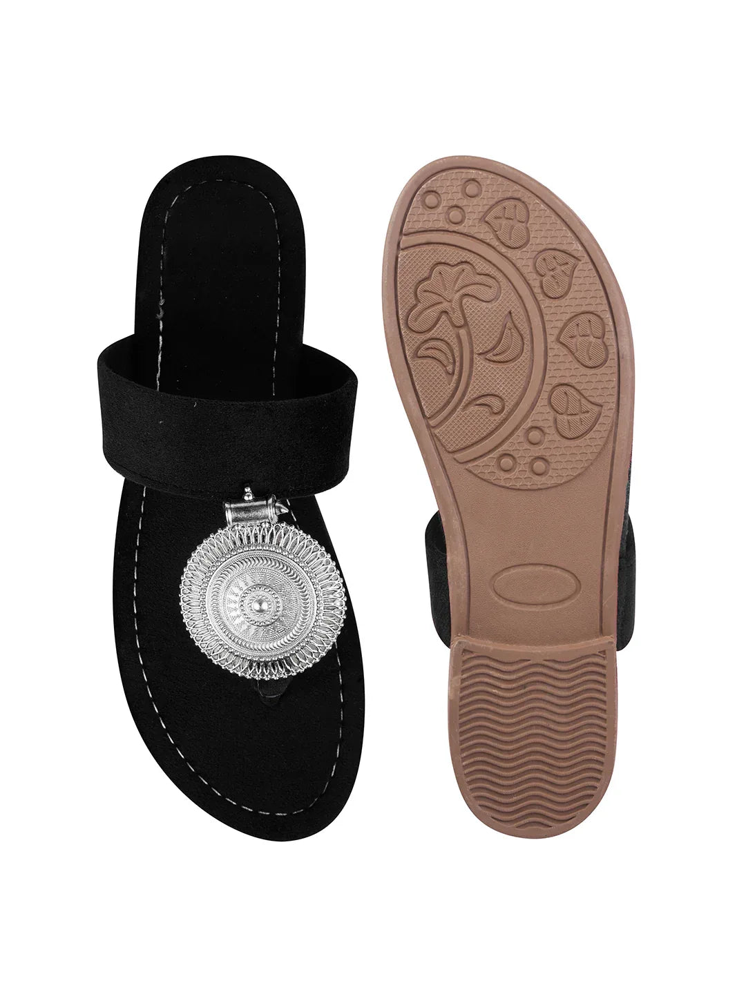 Minimal Ethnic Toe-Ring Flats