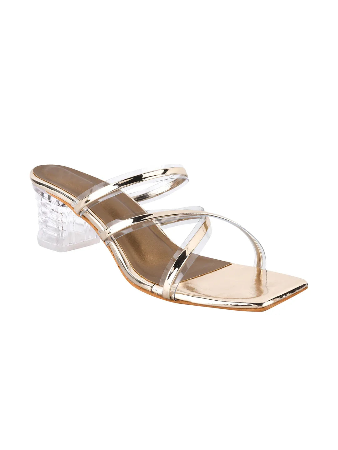 Evening Glow Clear-Heel Mules