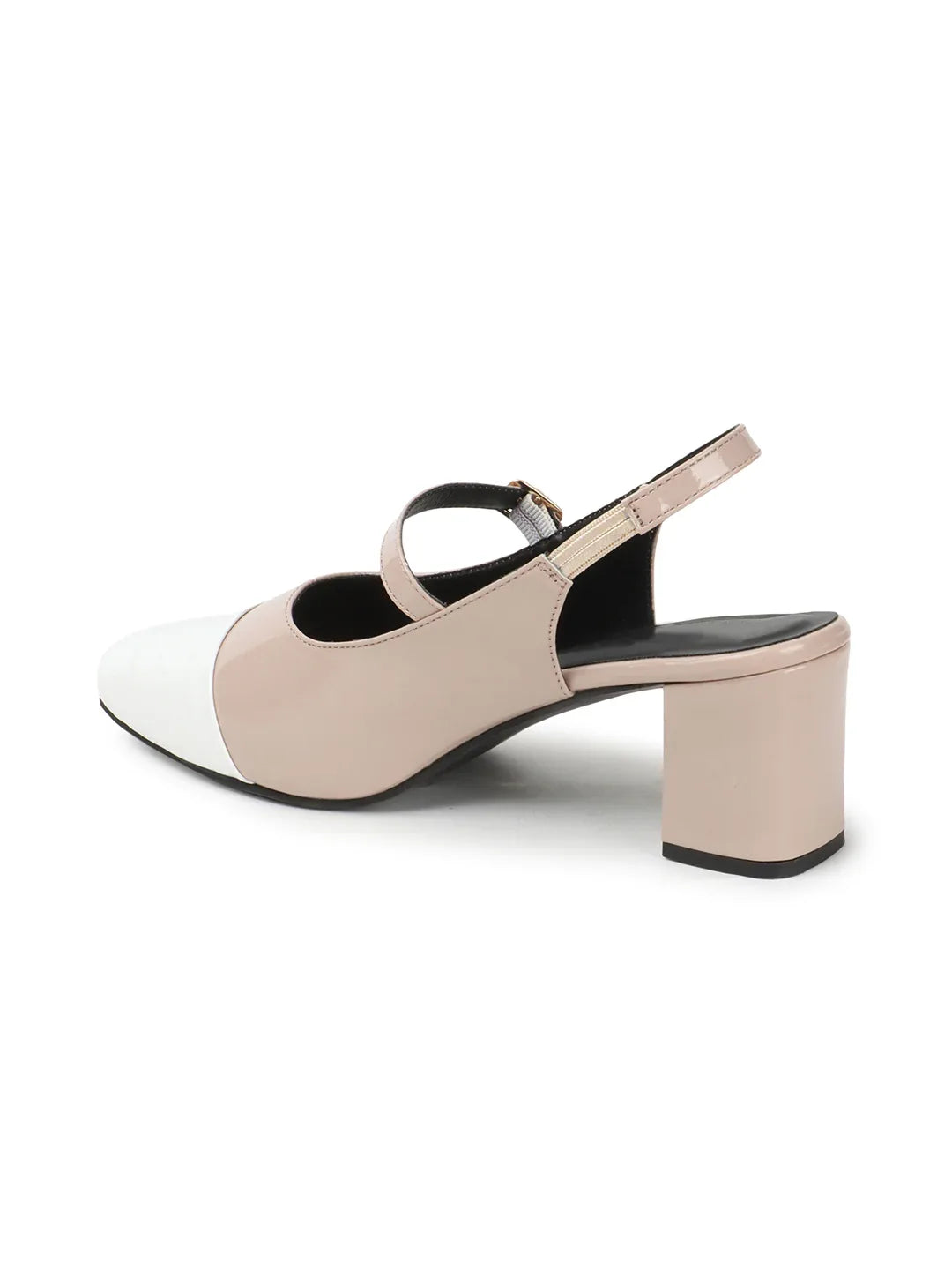 Classic Strap Detail Mid Heel Pumps