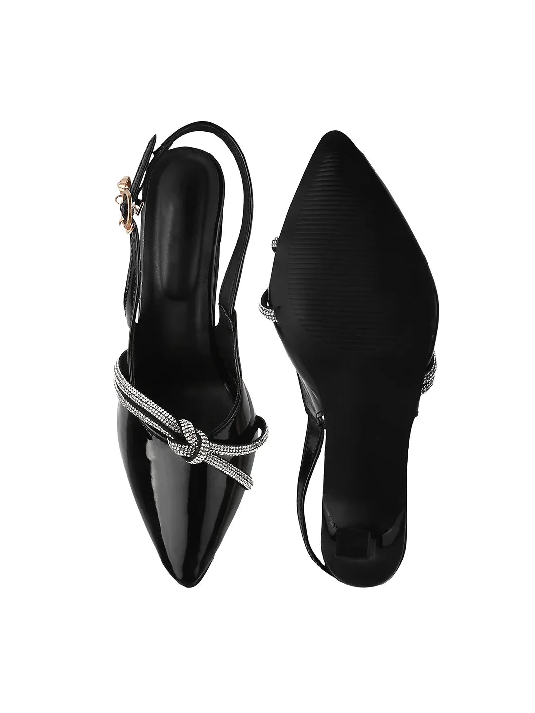 Elegant Knot Strap Heels