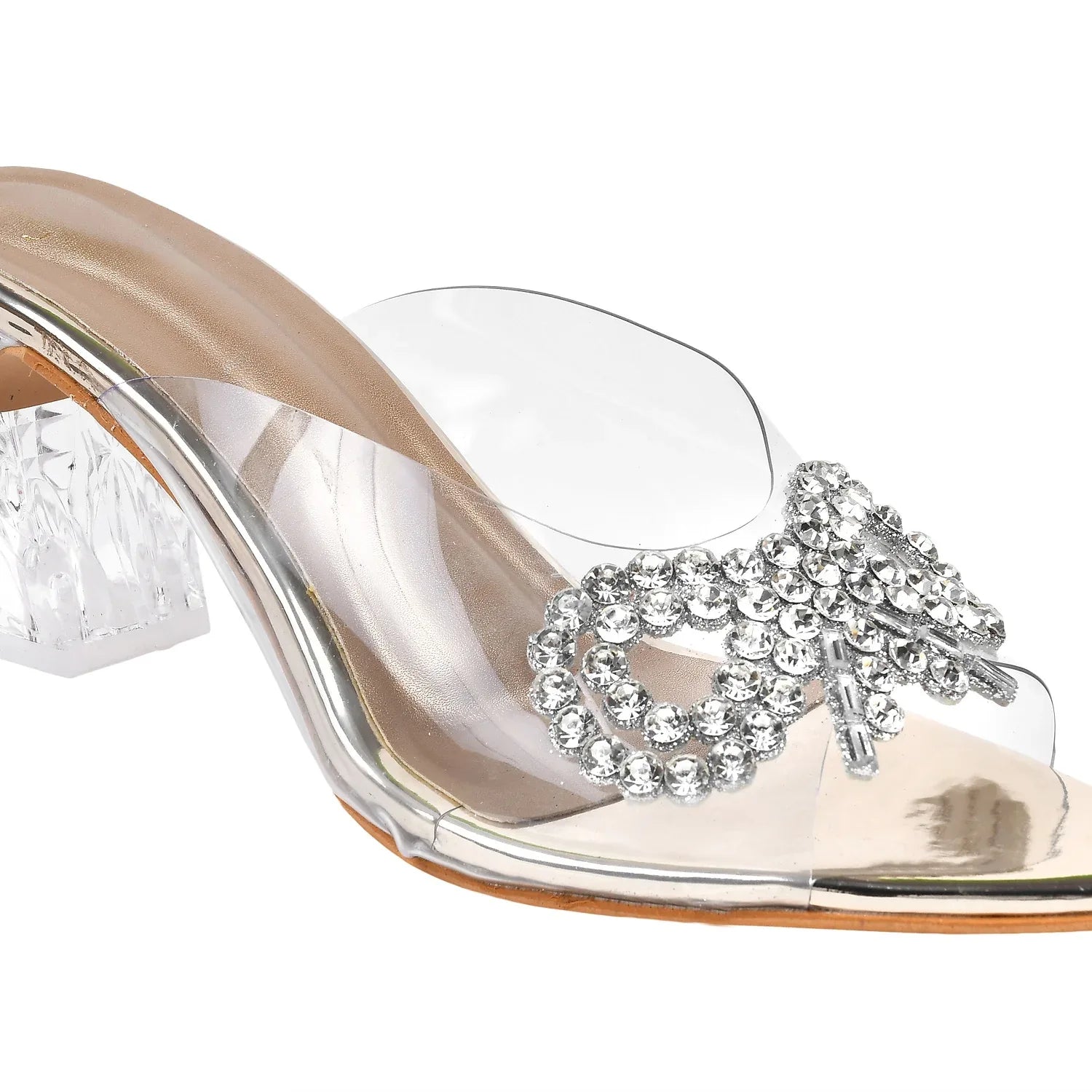 Crystal Loop Transparent Heels