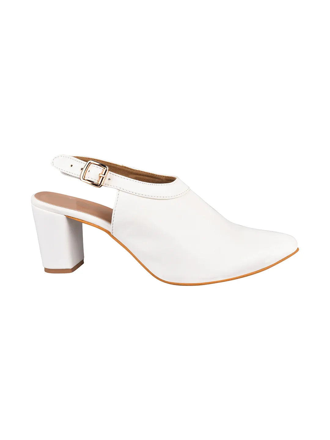 Classic Slingback Block Heel Shoes