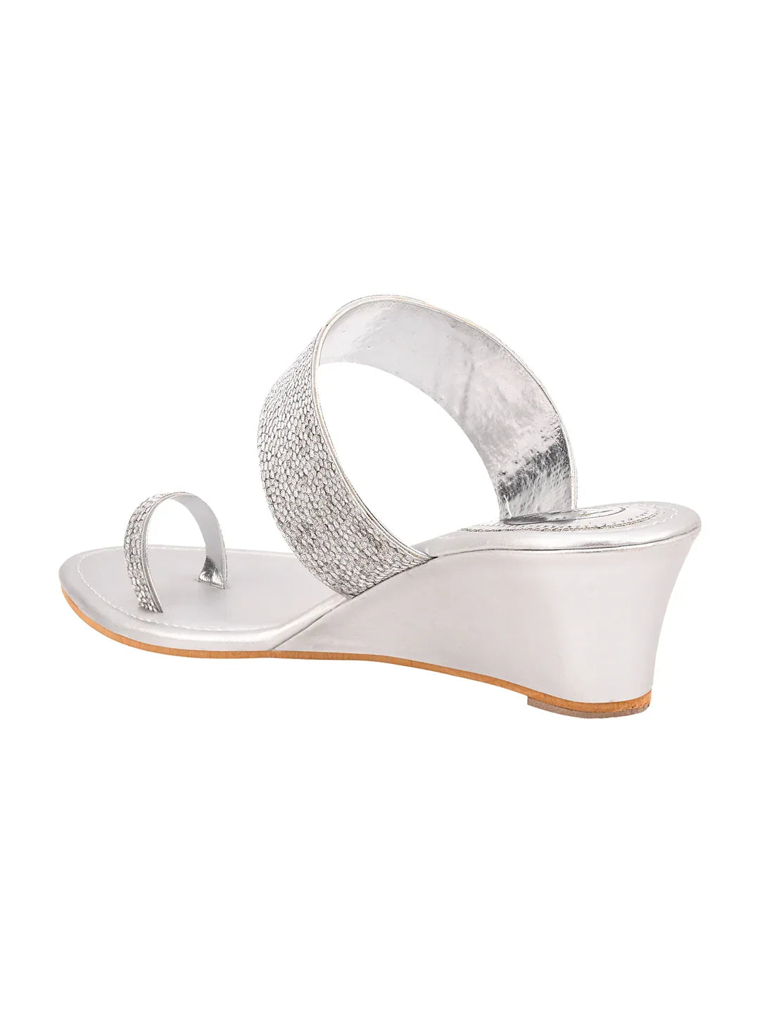 Shimmer Toe-Ring Wedge Heel