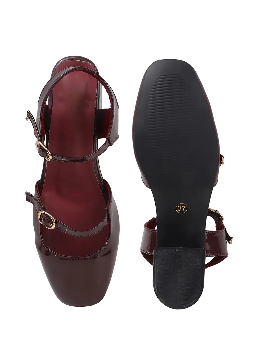 Classic Mary Jane Slingback Block Heels