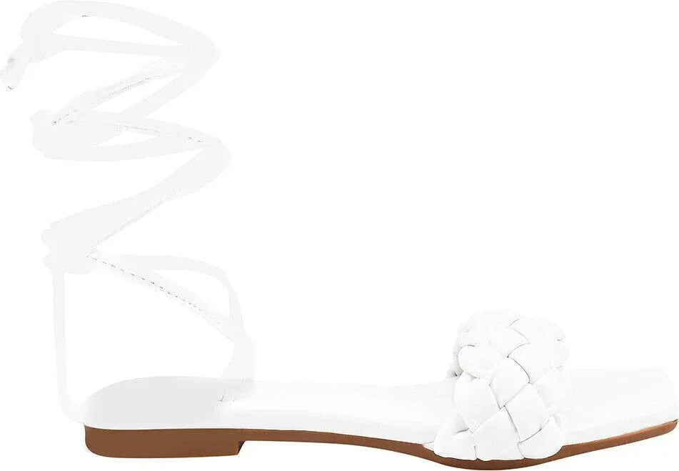 Urban Knot Ankle-Tie Sandals